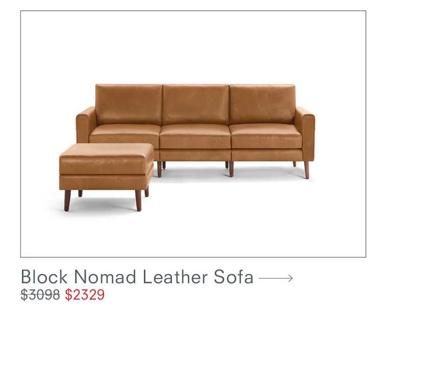 Block Nomad Leather Sofa